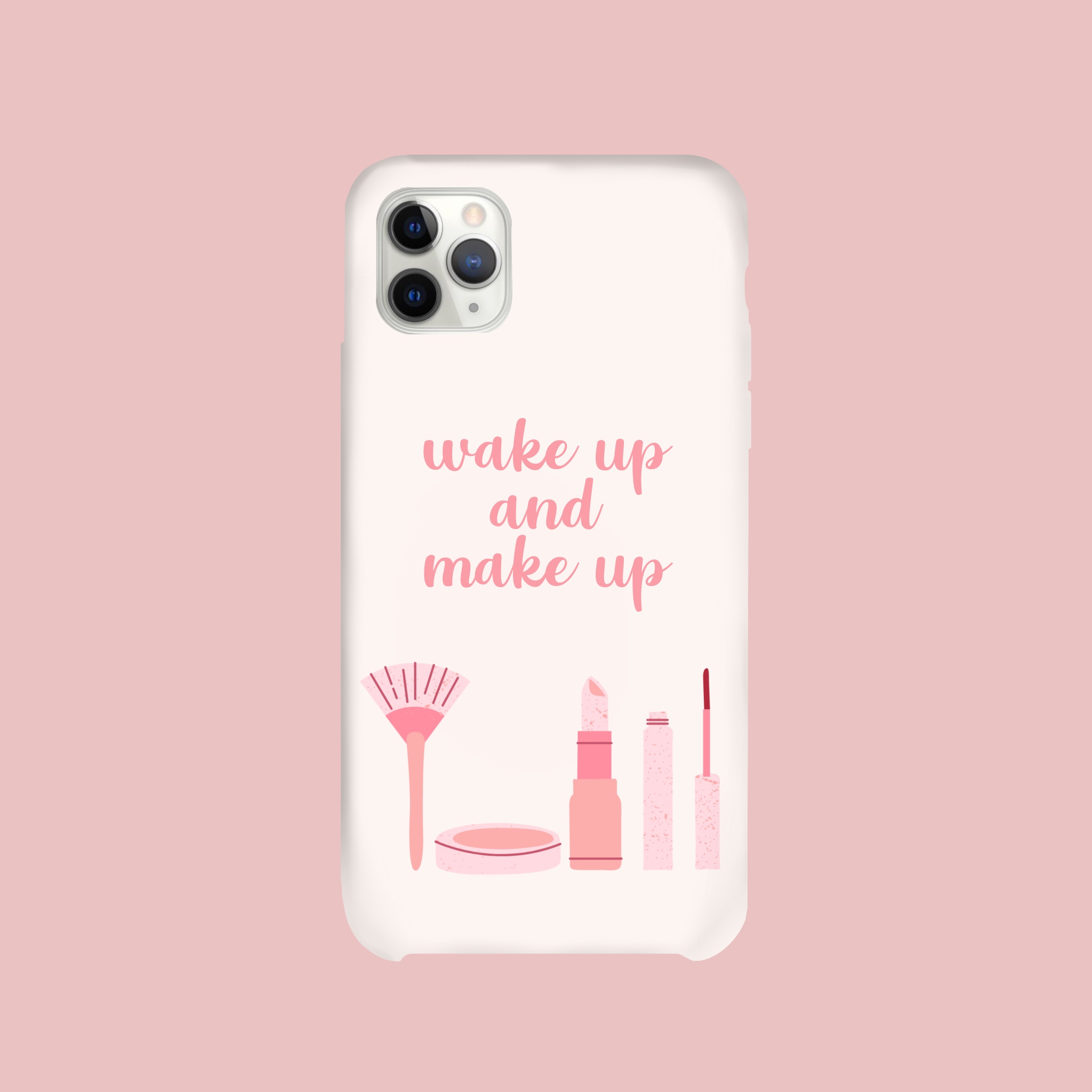 Cute Makeup Sticker Hard Case for iPhone 11 Pro Max