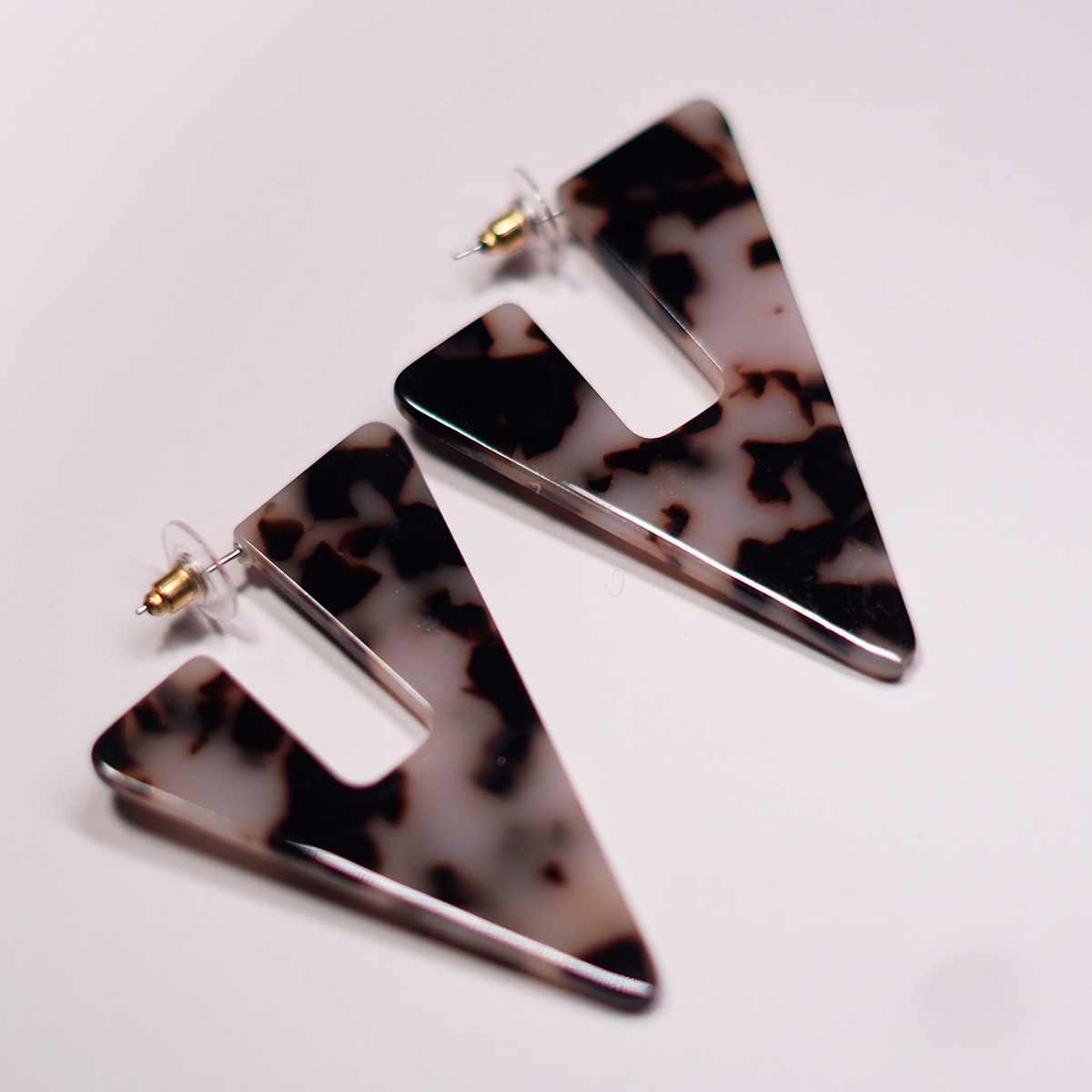 Extruded Triangle Earrings