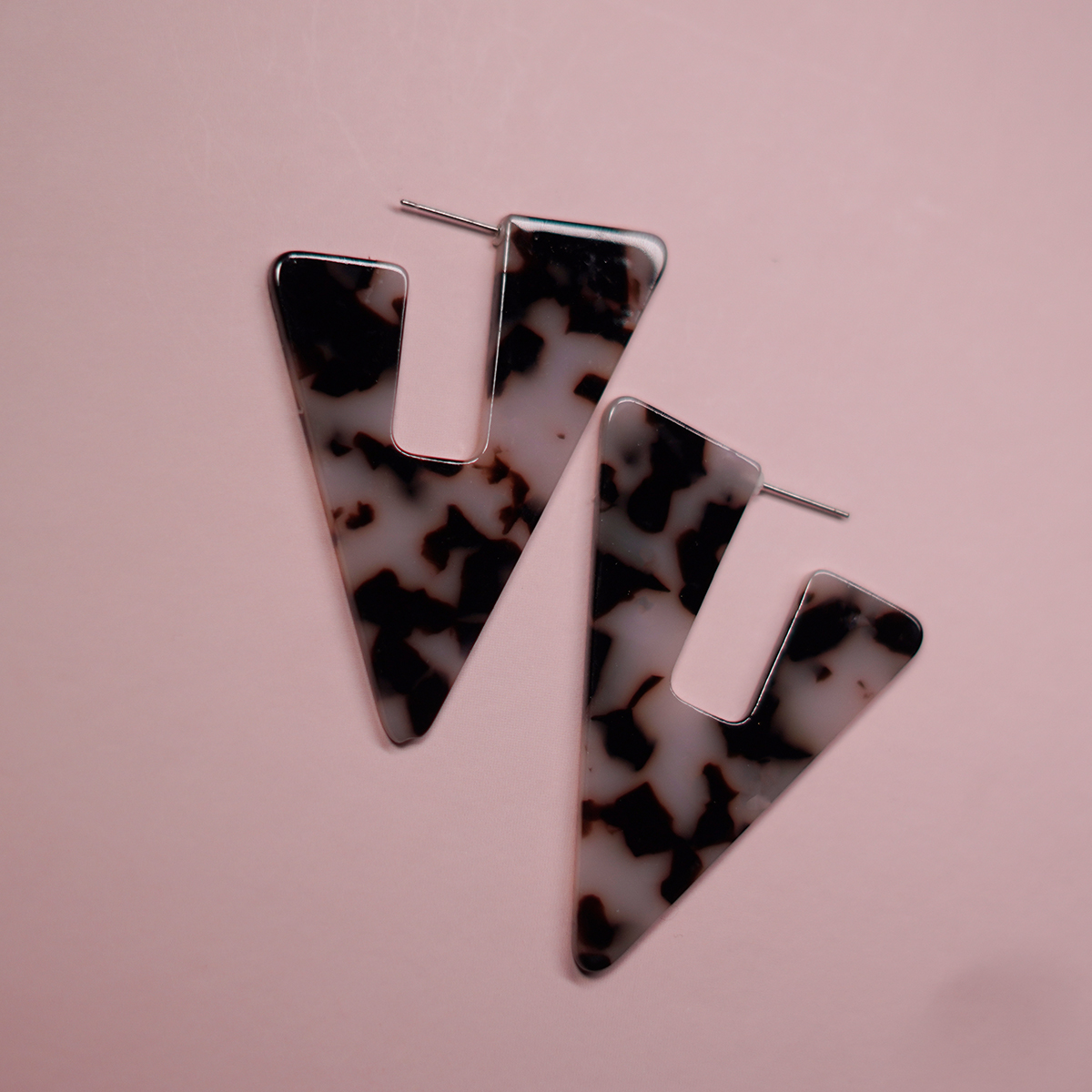 Extruded Triangle Earrings