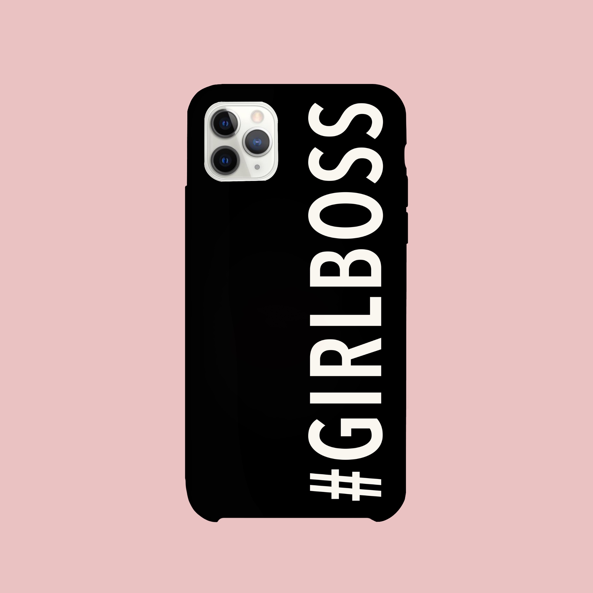 Solid Black Word Hard Case for OnePlus 6