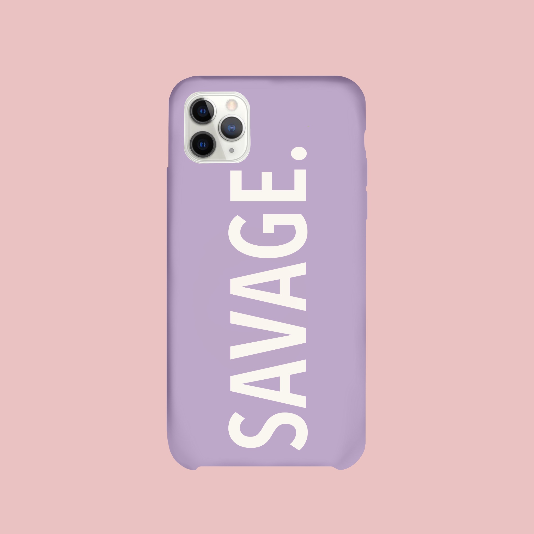 Im A Savage Pastel Lavendar Word Glass case for iPhone 8