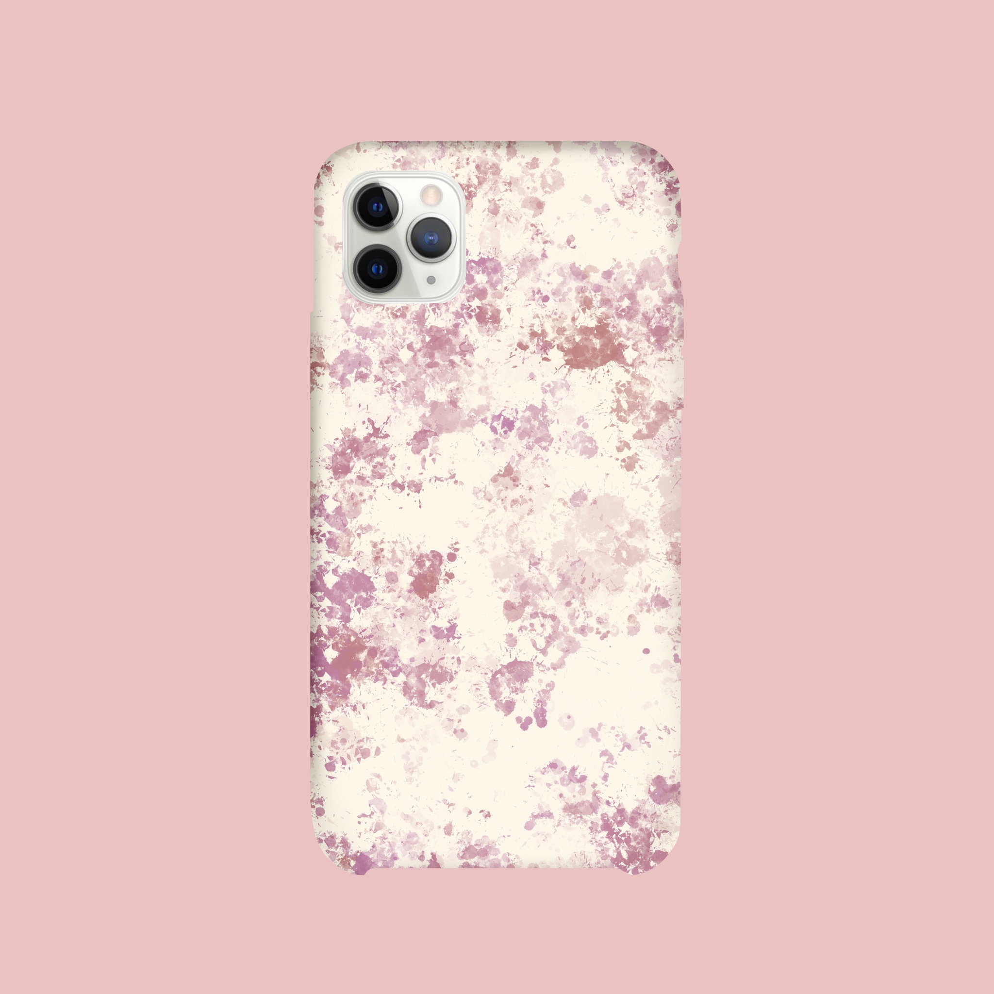 Pastel Pink Paint Splatter Glass case for iPhone 6
