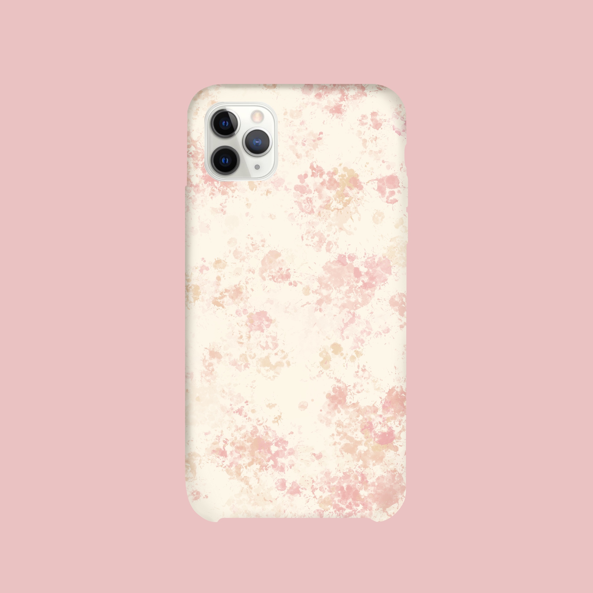 Pastel Paint Splatter Hard Case for iPhone SE 2020