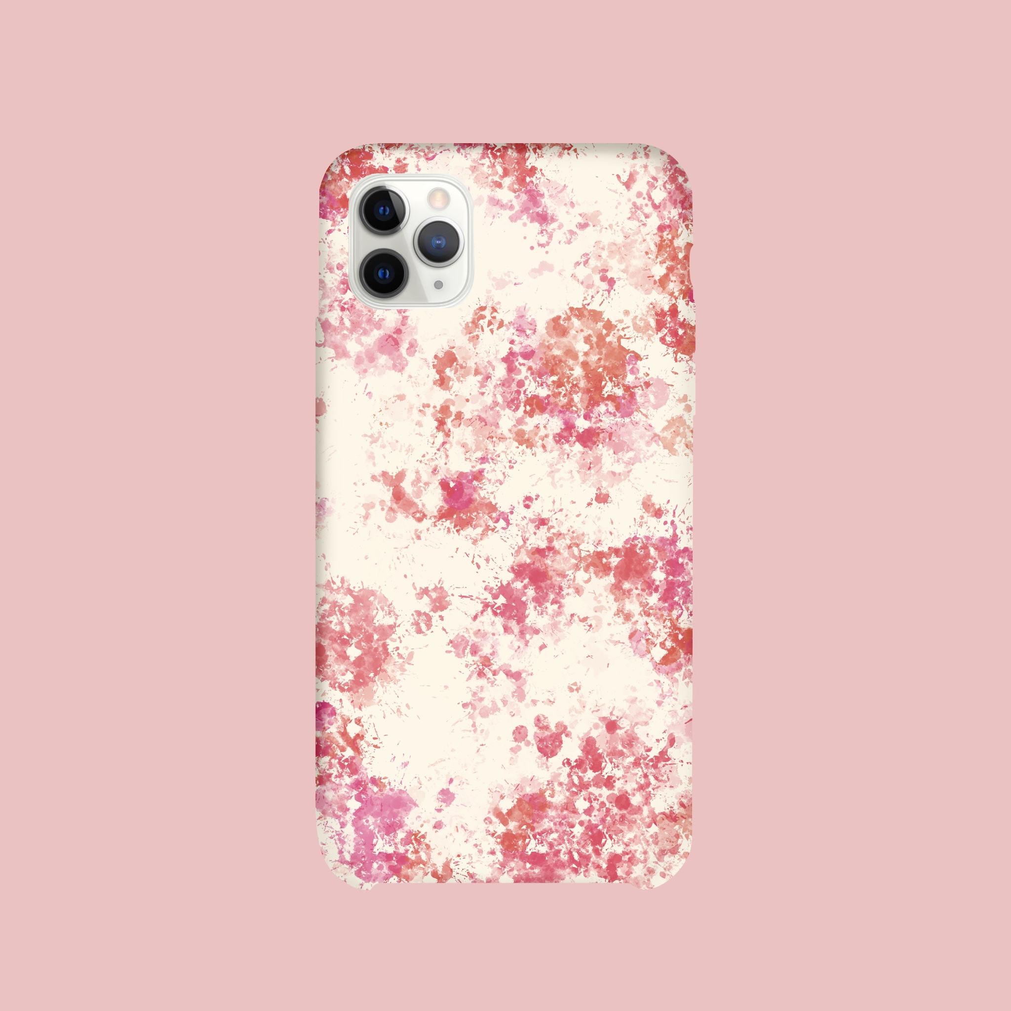 Pink Abstract Paint Splatter Glass case for iPhone 6