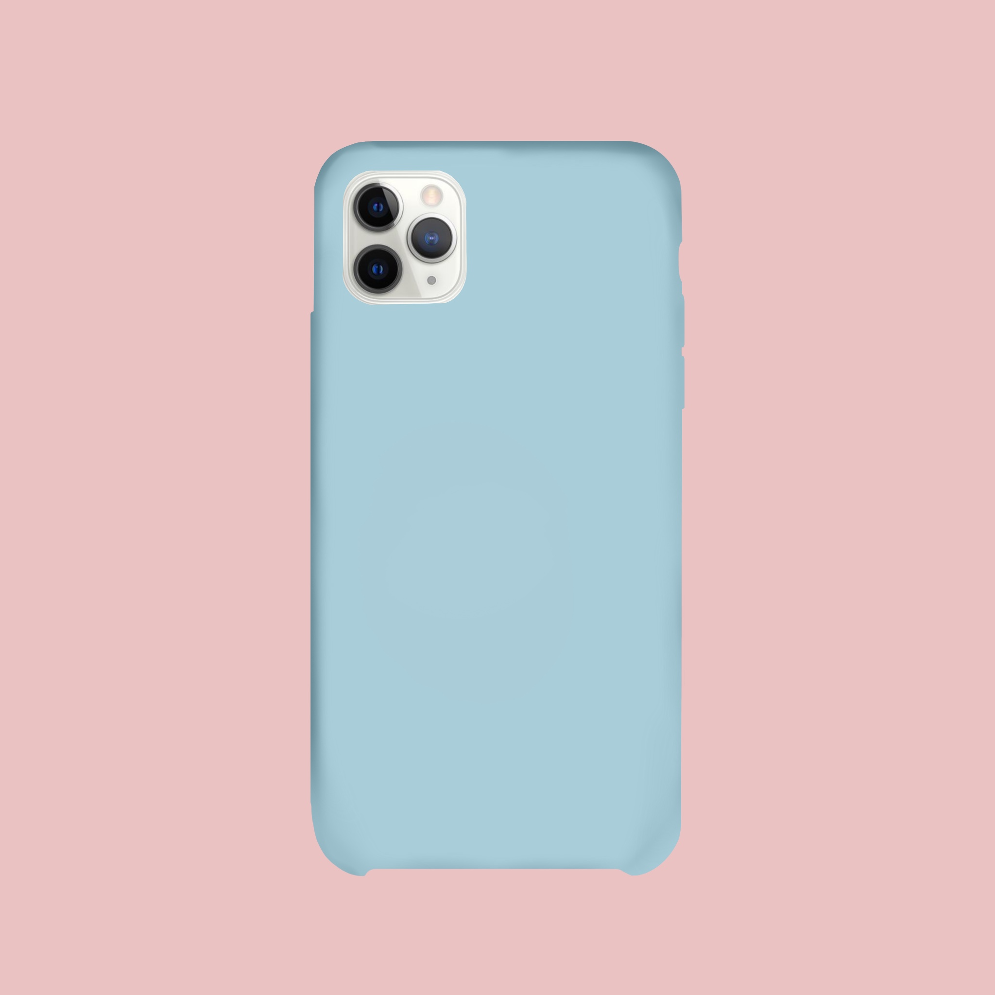 Solid Pastel Blue Glass case for iPhone 7