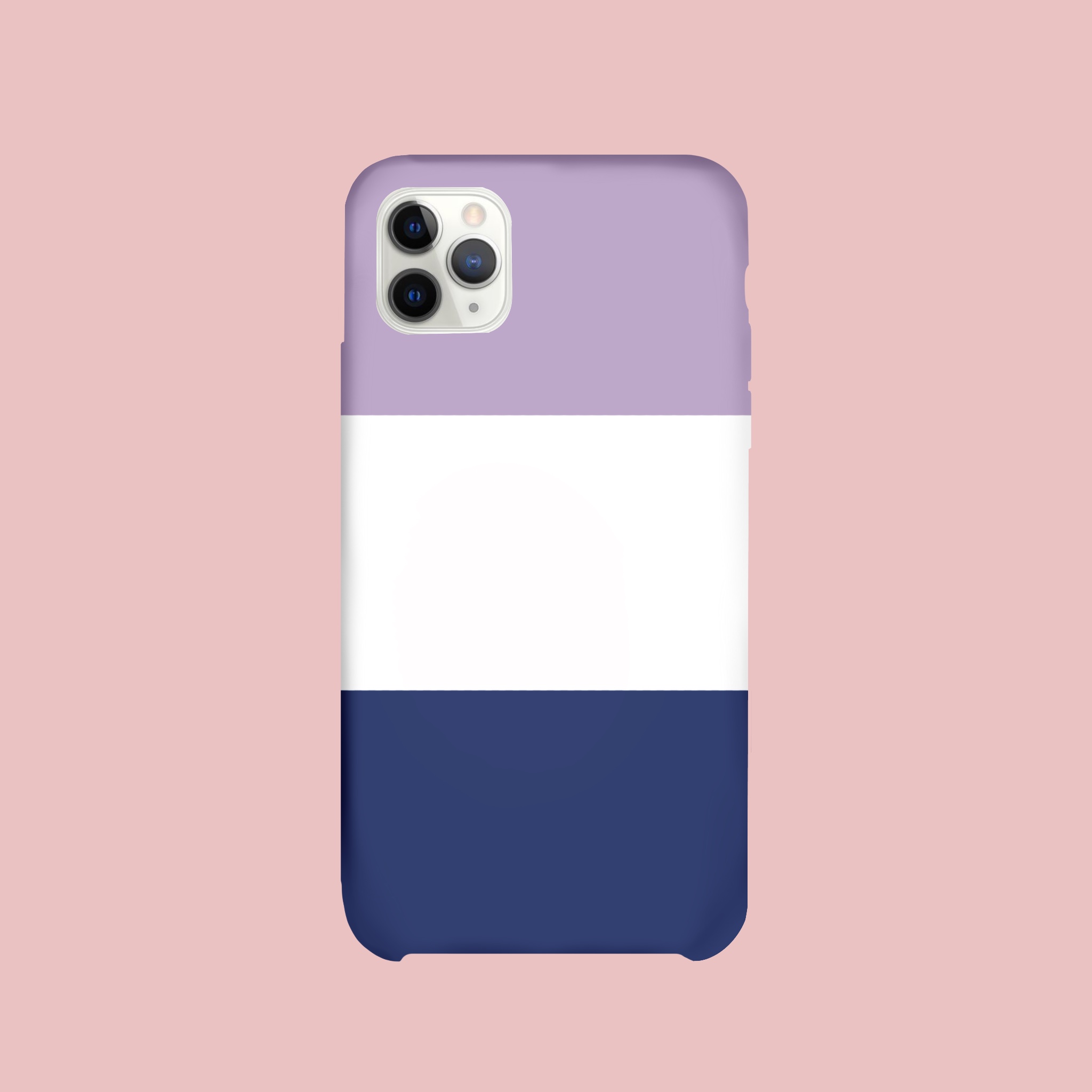 Abstract Lavendar & Blue Stripes Hard Case for iPhone 6s