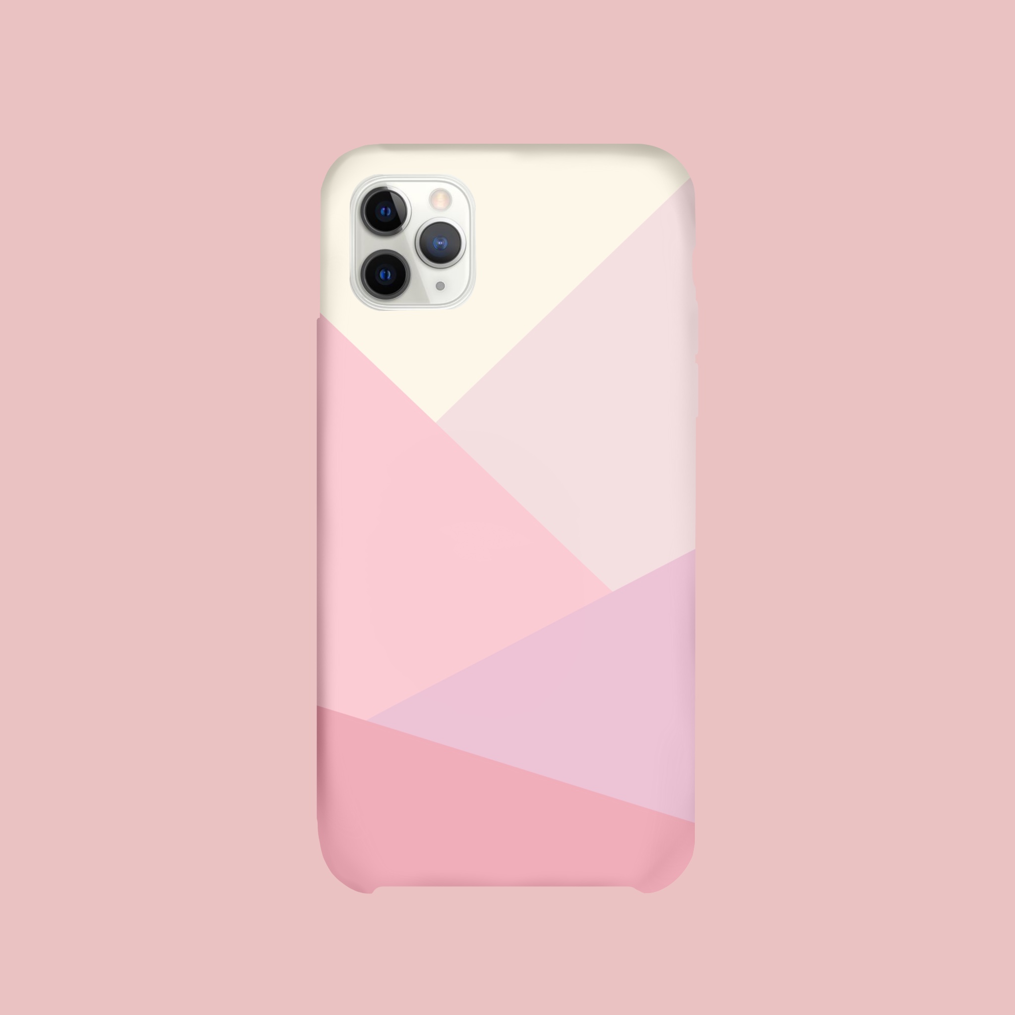 Cute Pastel Pink Geometric Hard Case for iPhone 7