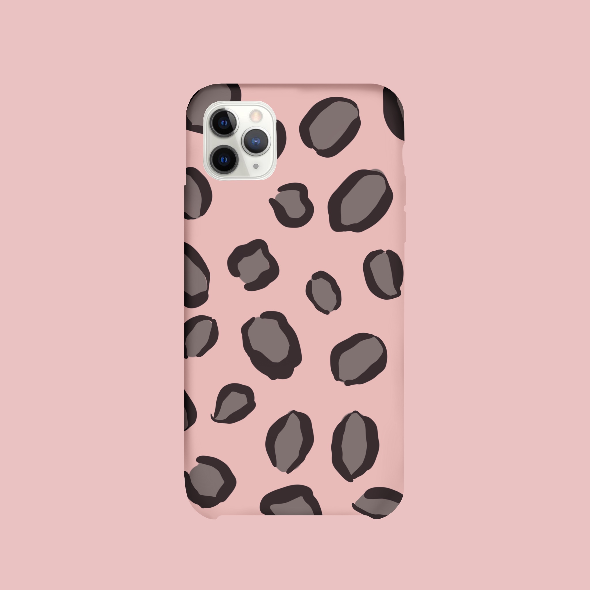 Pink & Grey Animal Print Hard Case for iPhone 6s