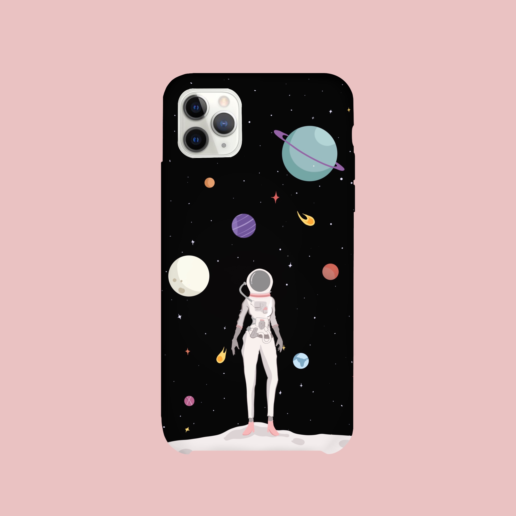 Astro Women In Space Glass case for iPhone 11 Pro