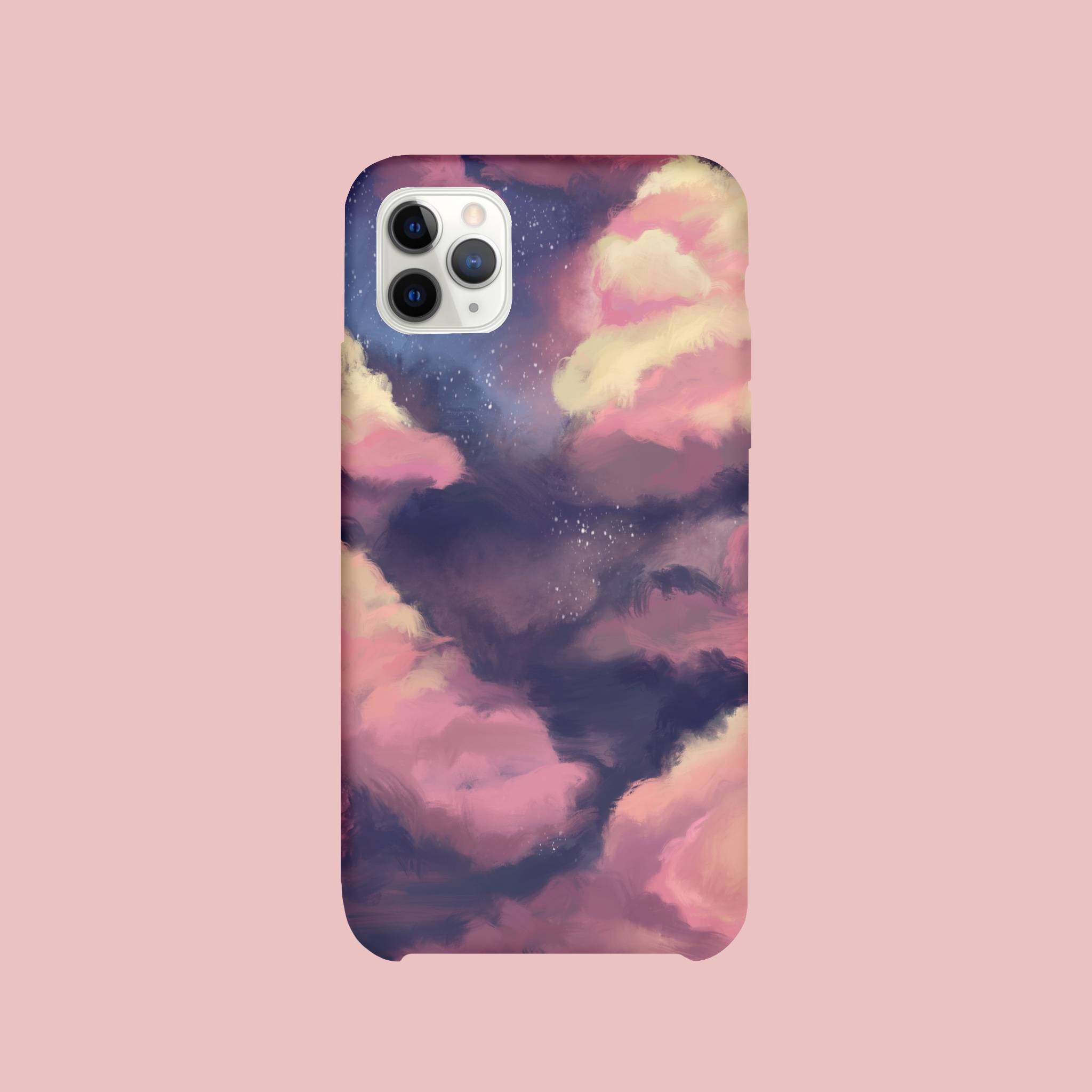 Pink And Blue Clouds Hard Case for OnePlus 7T